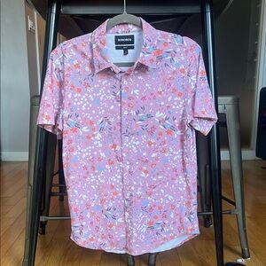 Bonobos Riviera Shirt Sleeve Shirt - Pink Floral print - Slim Fit
